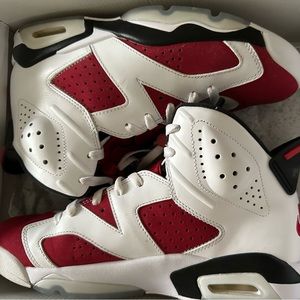 Men’s Red & white Jordan 6s